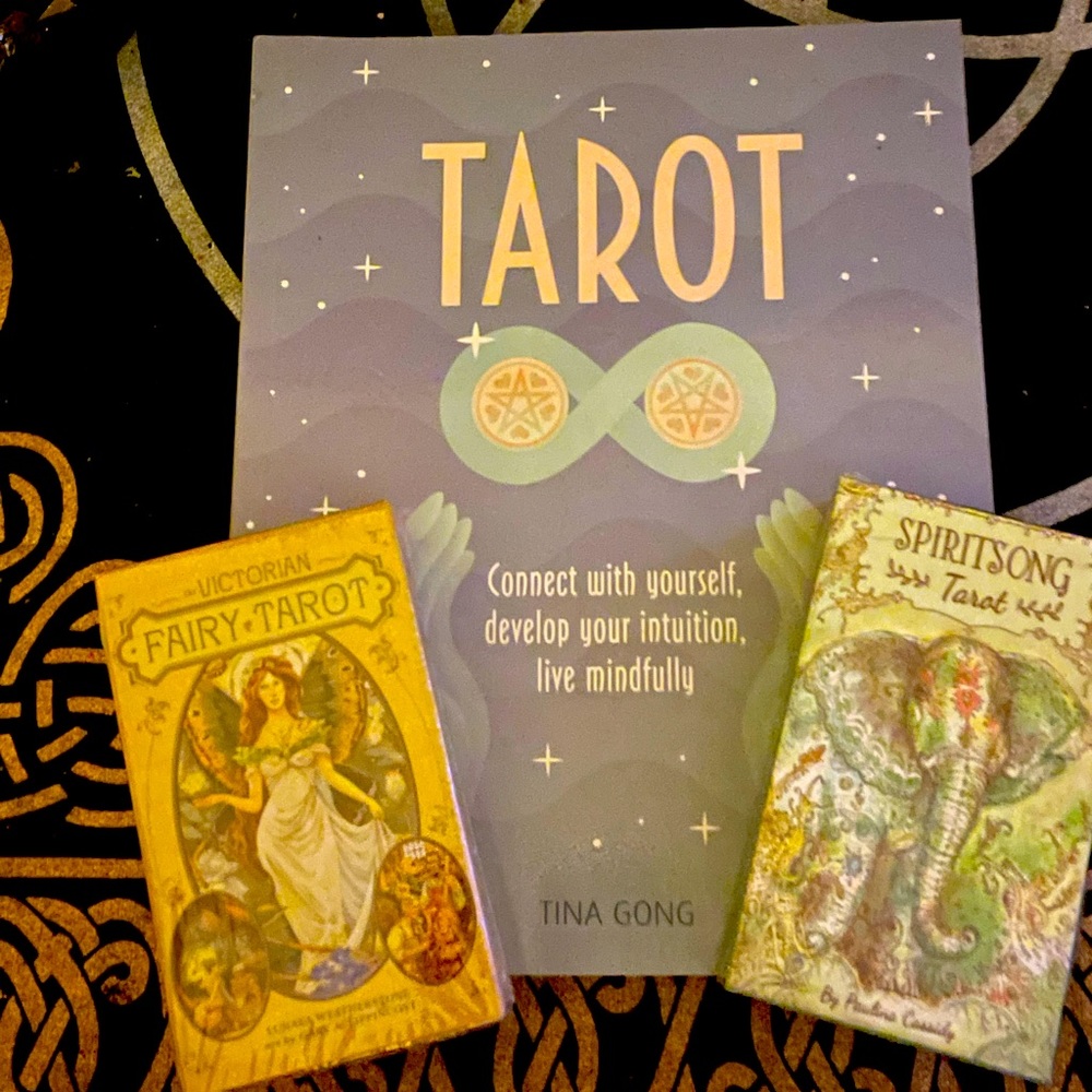 Tarot by Tina Gong and 2 mystery tarot decks